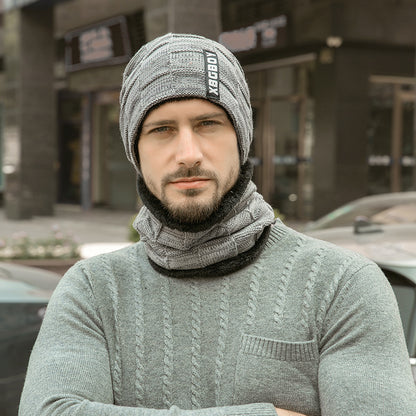 Velvet Knit Hat with Collar Set: Winter Warmth and Style - Urban Caps 