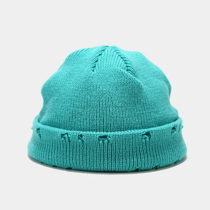Chic and Cozy: Hole-Knitted Wool Hat for Effortless Style - Urban Caps 
