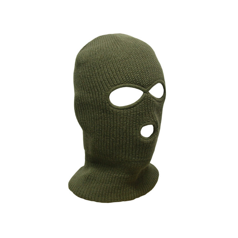 EVAN – Acrylic Rib Knit Balaclava with Eye Opening