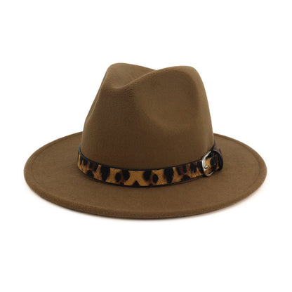 Fedora hat leopard print hat - Urban Caps 