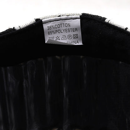 Retro Plaid Painter Hat – Short Brim Cotton Beret | Unisex Adjustable Fit - Urban Caps 