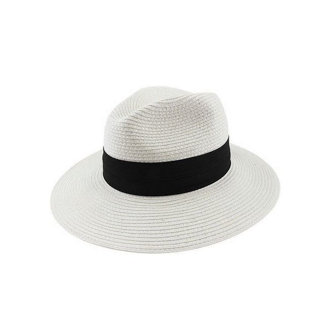 Lucca Paper Braid Safari Hat with Two-Pleat Band and UPF 50+ Protection