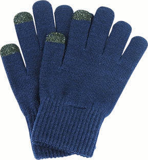 Acrylic Knit Touchscreen Smart Gloves with Ribbed Cuff – Unisex