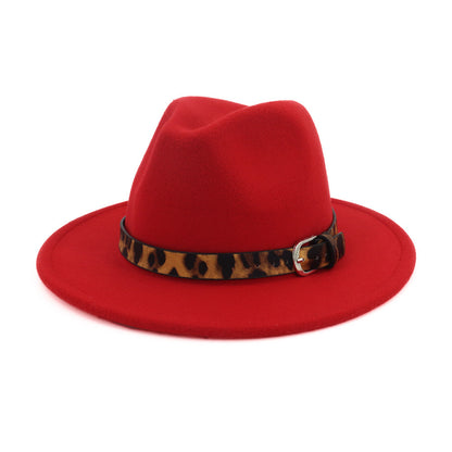 Fedora hat leopard print hat - Urban Caps 