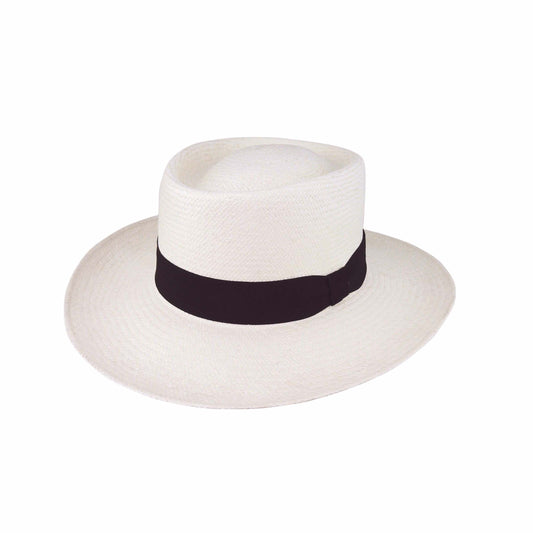 Apsley Handwoven Toquilla Straw Gambler Hat – Cuenca Grade 3, Made in Ecuador