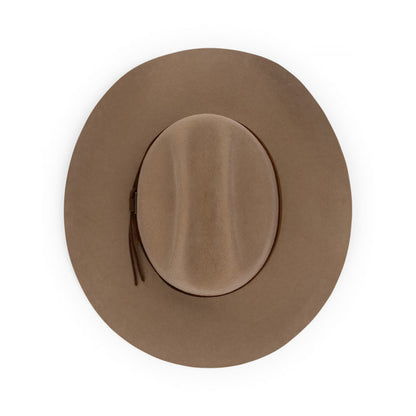 Flinders Cattleman Hat – Wool Felt Western Style with Centre Crease and 9cm Brim