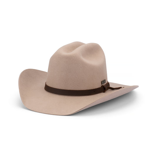 Flinders Cattleman Hat – Wool Felt Western Style with Centre Crease and 9cm Brim