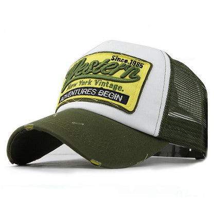 Embroidered summer net cap - Urban Caps 