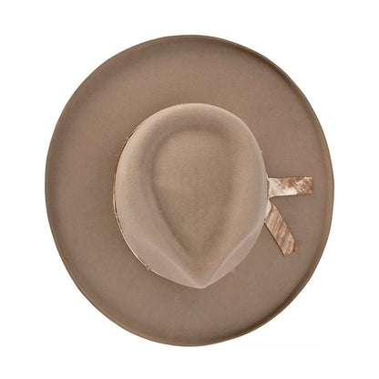 Phoenix – Structured Wool Felt Hat with Teardrop Crown and Turned Edge Brim
