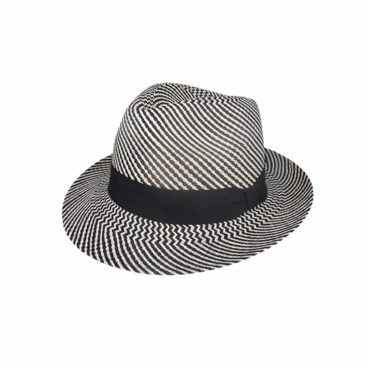Promenade Two-Tone Brisa Weave Hat with Sierra Crown and 6cm Brim