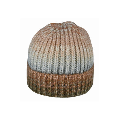 Avenel Ombre Knit Cuffed Beanie – Acrylic Blend Winter Hat