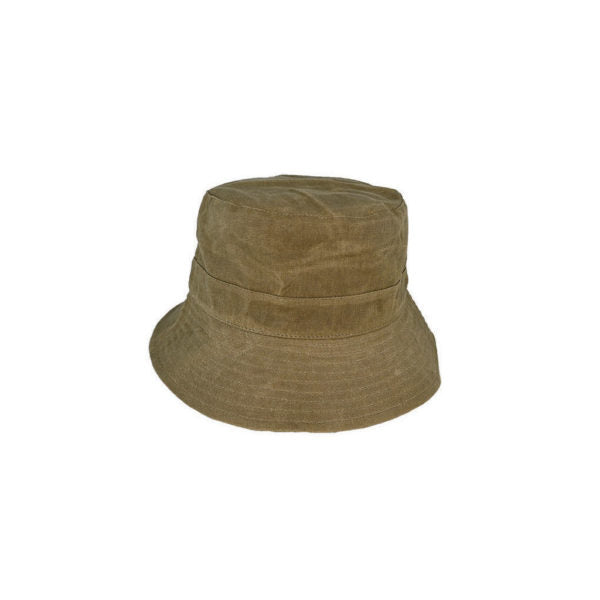 Avenel Phillips Waxed Cotton Bucket Hat with Small Brim and UPF 50+ Protection