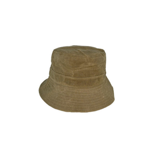 Avenel Phillips Waxed Cotton Bucket Hat with Small Brim and UPF 50+ Protection