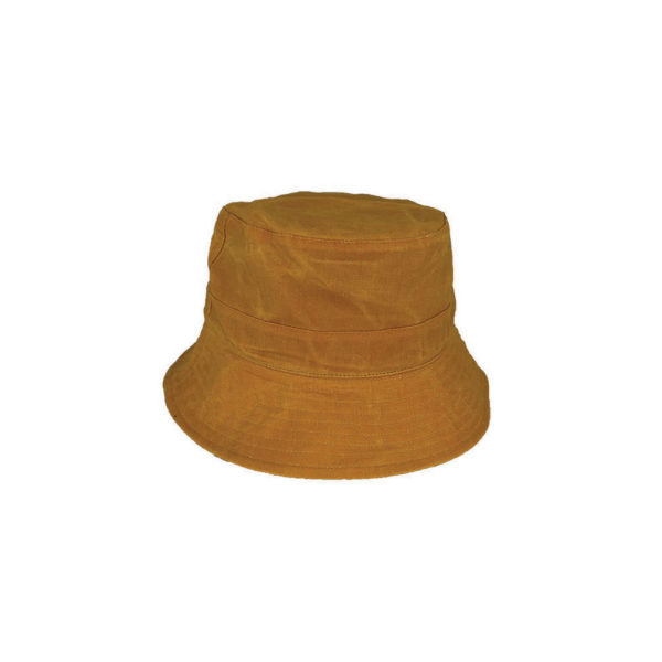 Avenel Phillips Waxed Cotton Bucket Hat with Small Brim and UPF 50+ Protection