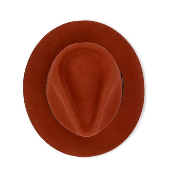 Avenel Nolan Australian Wool Felt Fedora – Water-Repellent and Crushable