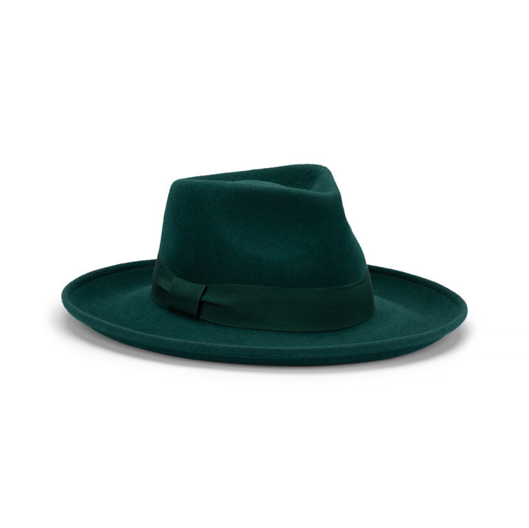 Bennett Wide Brim Crushable Hat in Australian Wool Felt with Water Repellent Finish