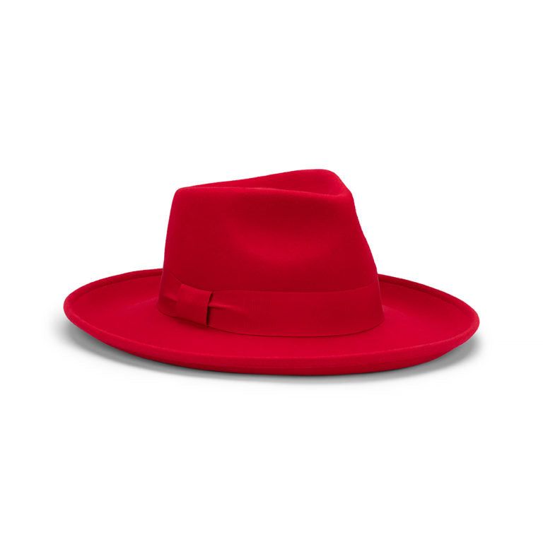 Bennett Wide Brim Crushable Hat in Australian Wool Felt with Water Repellent Finish