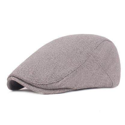 Outdoor Tourism Monochrome Cotton And Linen Berets - Urban Caps 