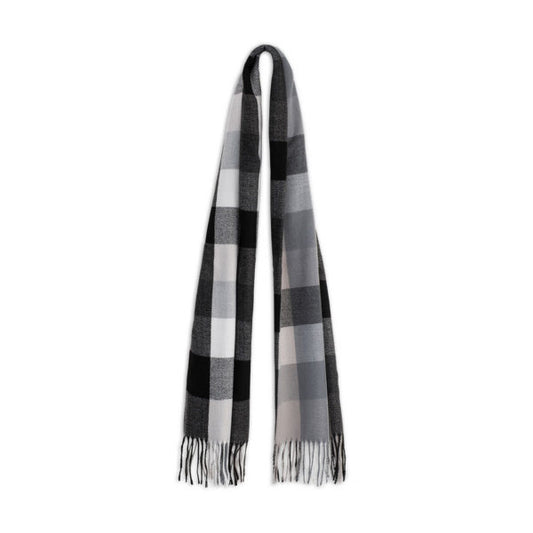 Avenel Piper Wide Check Brushed Scarf with 8cm Fringe
