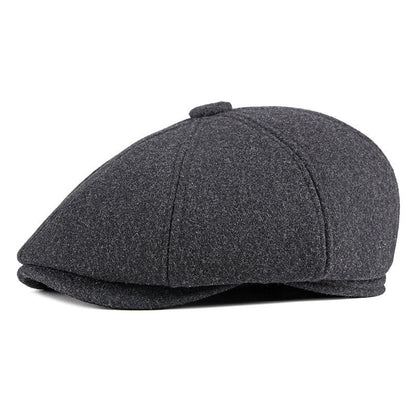 Men's Cap With Warm Ear Protection Beret - Urban Caps 