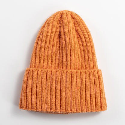 Knitted Hat Women's Korean-style Versatile Solid Color Woolen Hat Women's Outdoor Thickened Warm Beanie Hat - Urban Caps 