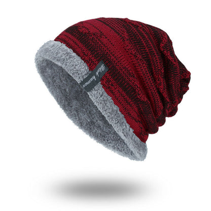 Diagonal hook hat bib knitted woolen hat - Urban Caps 