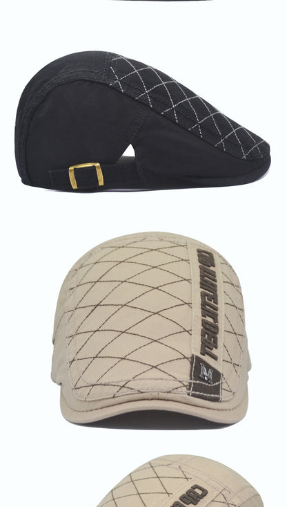 Men’s Retro Cotton Sun Cap – Embroidered Dome Style | Adjustable Fit - Urban Caps 
