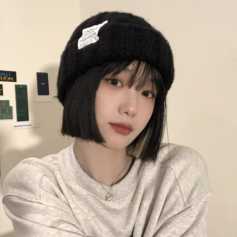 Women's Versatile Solid Color Loose Woolen Hat - Urban Caps 