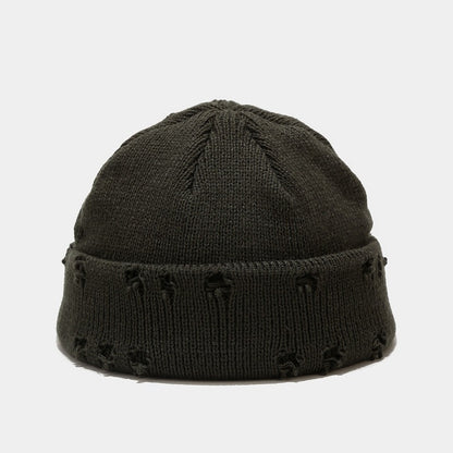Chic and Cozy: Hole-Knitted Wool Hat for Effortless Style - Urban Caps 