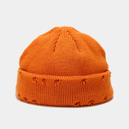 Chic and Cozy: Hole-Knitted Wool Hat for Effortless Style - Urban Caps 
