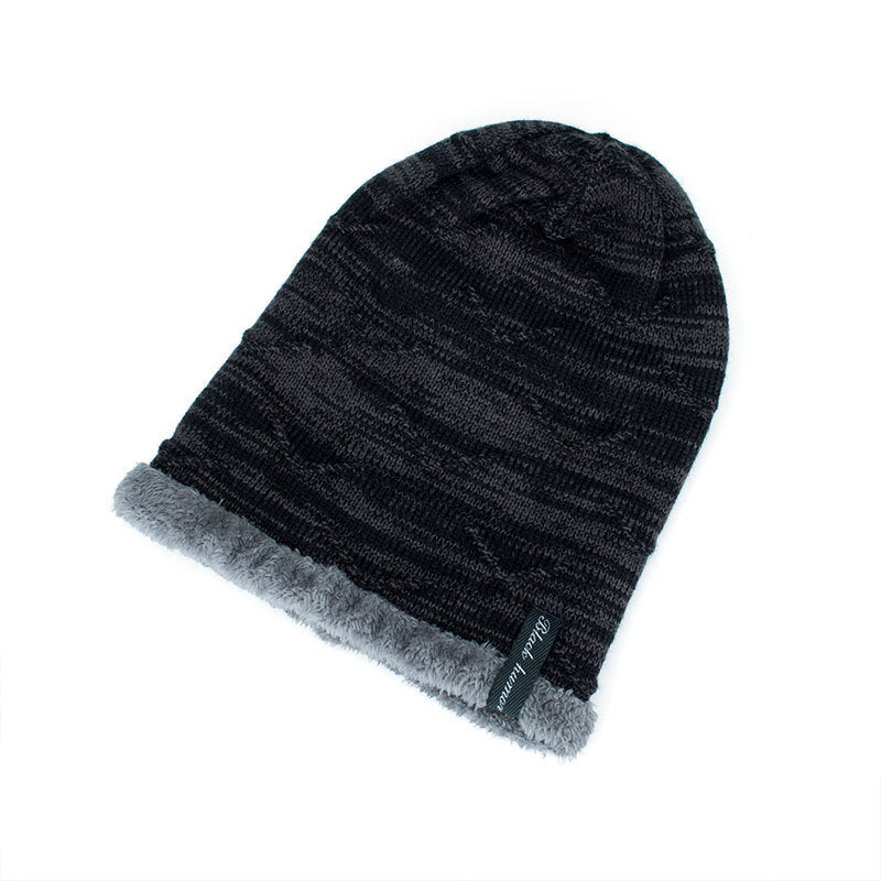 Diagonal hook hat bib knitted woolen hat - Urban Caps 