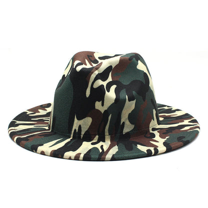 Cowboy Hat With Rolled Brim Striped Soft Woolen - Urban Caps 