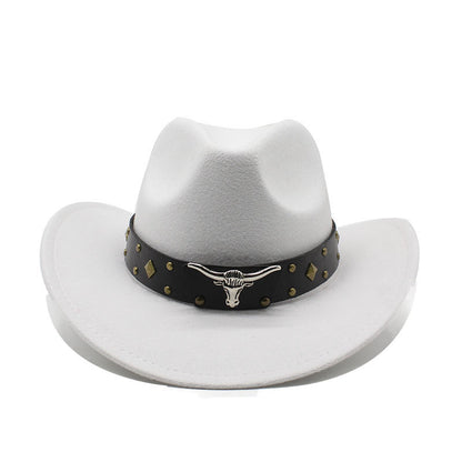 Polyester Retro Jazz Western Cowboy Hat - Urban Caps 