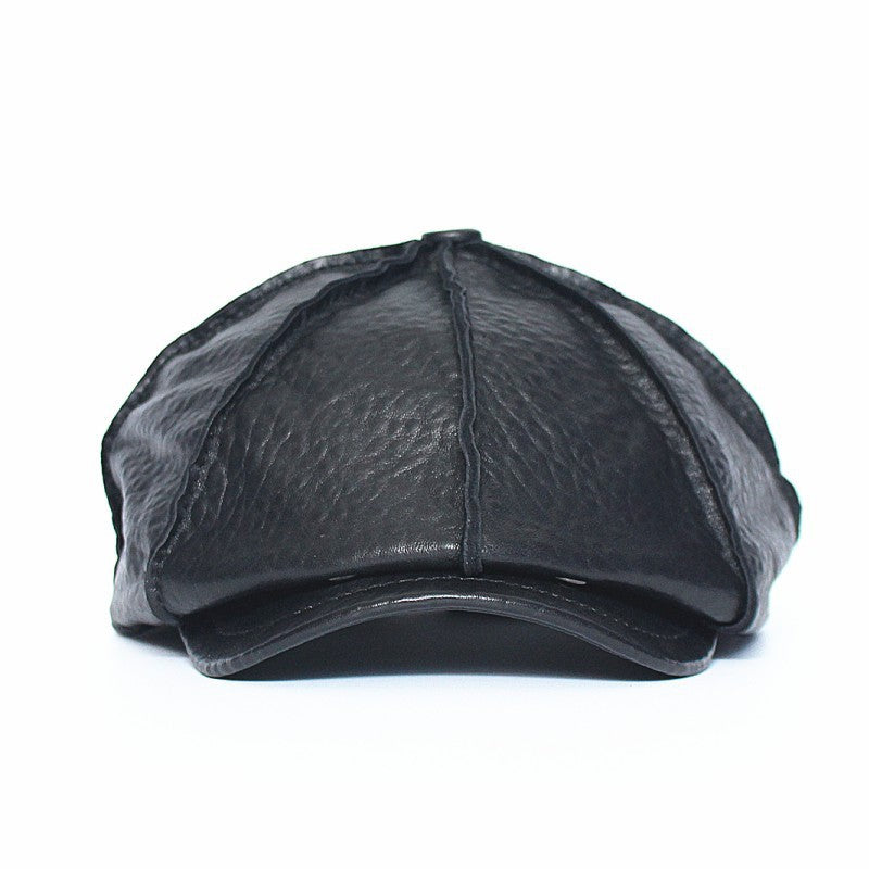 First Layer Cowhide Beret Men And Women Painter Hats - Urban Caps 