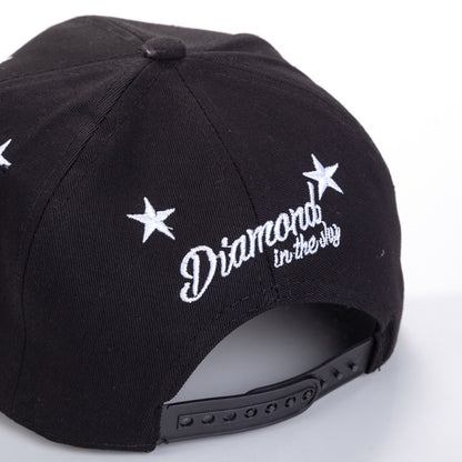 Five-pointed Star Embroidery Outdoor Sun-shade Sun Protection Flat-brimmed Cap - Urban Caps 