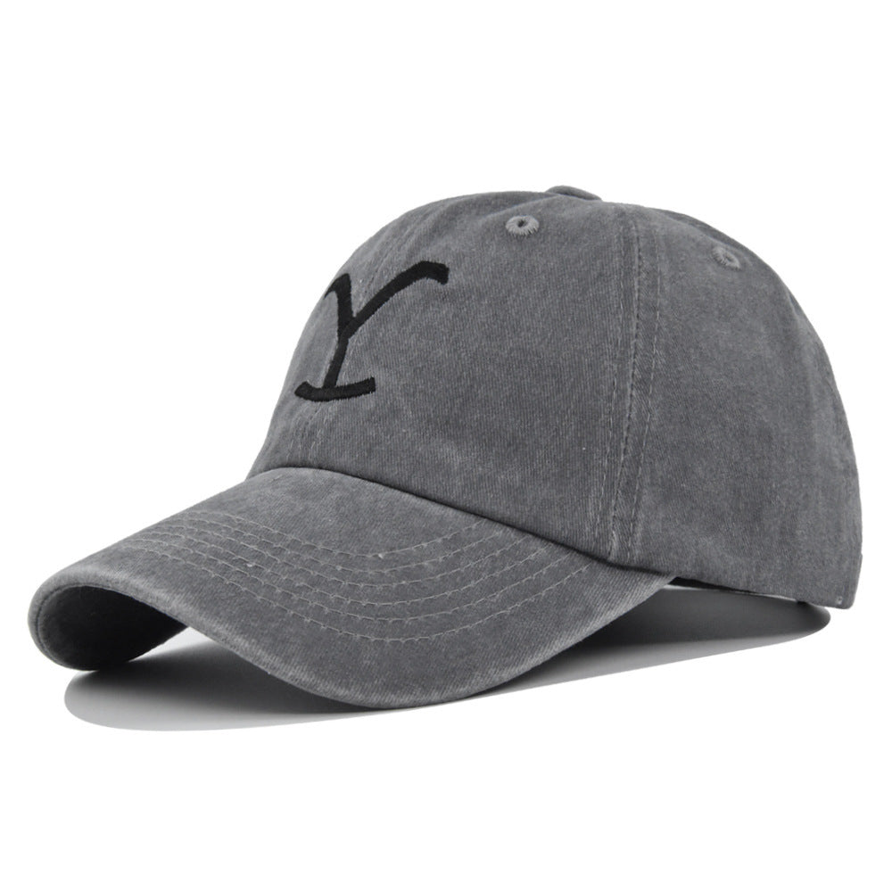 Embroidered Baseball Distressed Embroidered  Ponytail - Urban Caps 