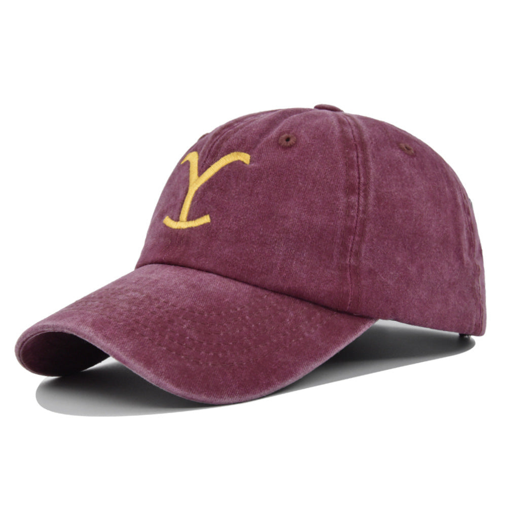 Embroidered Baseball Distressed Embroidered  Ponytail - Urban Caps 