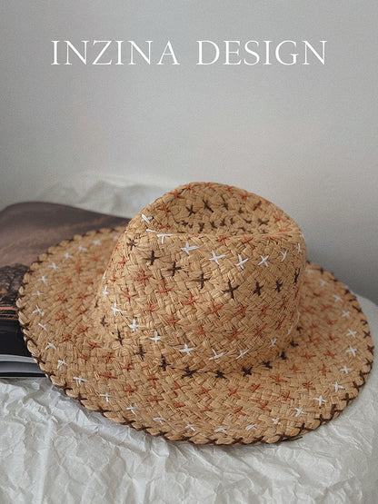 Retro Personality Western Cowboy Style Straw Hat - Urban Caps 