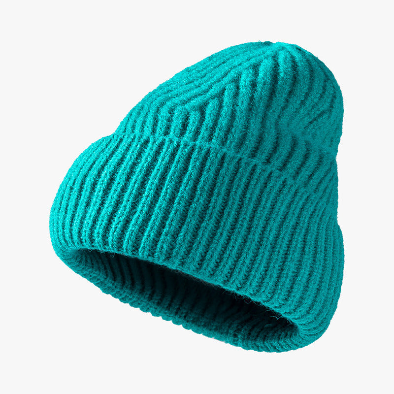 Jacquard Monochrome Cold Hat Men's Outdoor Warm Woolen Hat - Urban Caps 