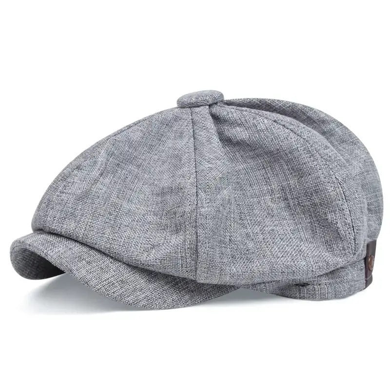 Retro Octagonal Beret Hat – British Dome-Style Peaky Blinders Cap | Free Size - Urban Caps 