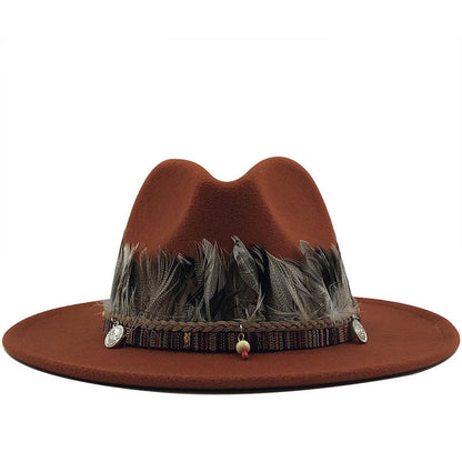 Ladies jazz woolen hat Top hat - Urban Caps 