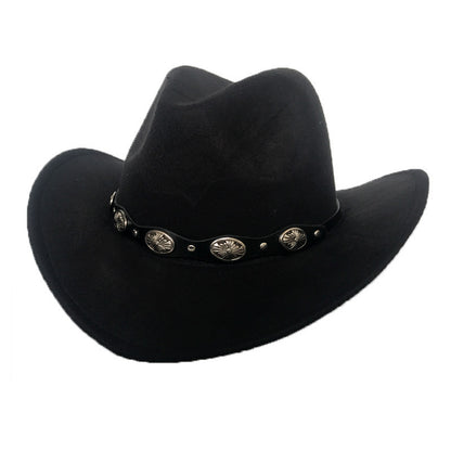 Punk Style Cowboy Hats And Felt For Men And Women - Urban Caps 