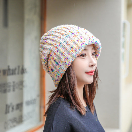 Women's Fashion Casual Hundred With Woolen Hat - Urban Caps 