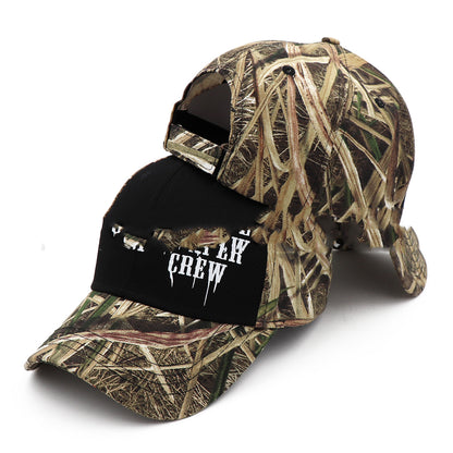 Alphabet Embroidery REAPER CREW Full Size Elastic Band Solid Color Cotton Baseball