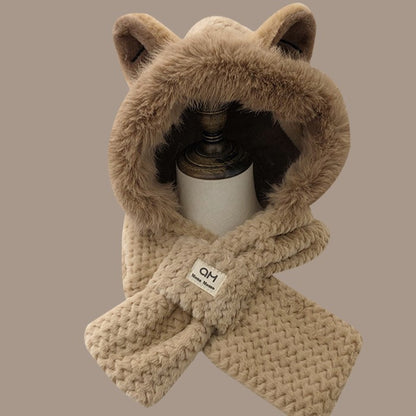 Autumn And Winter Cute Furry Fox Ear Hat - Urban Caps 