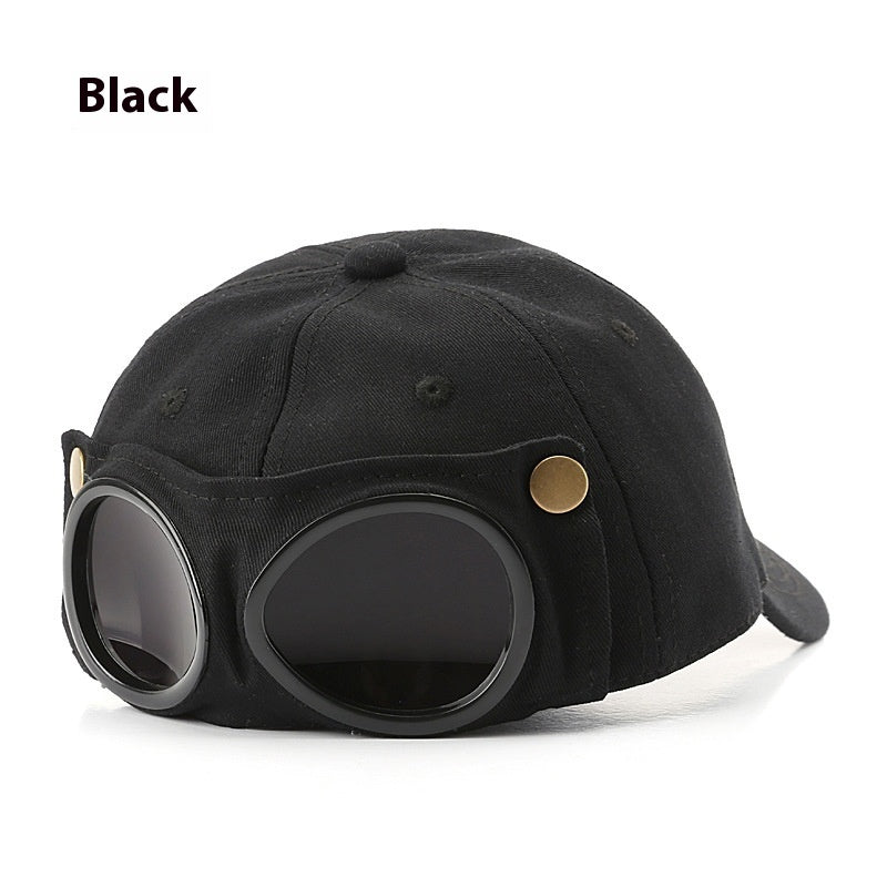 Pilot Hat Personalized Glasses Peaked Cap Male Sunglasses Sunshade Spring And Summer All-match - Urban Caps 