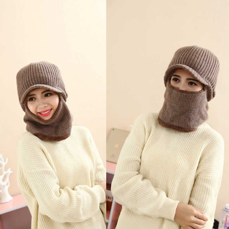 Thickened warm knitted woolen hat - Urban Caps 