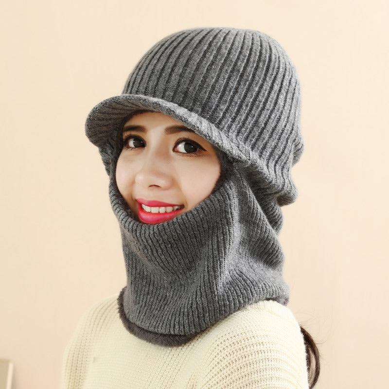 Thickened warm knitted woolen hat - Urban Caps 