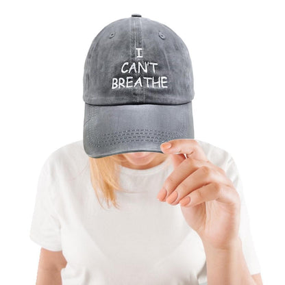 I can't breathe embroidered baseball caps - Urban Caps 