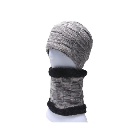 Velvet Knit Hat with Collar Set: Winter Warmth and Style - Urban Caps 